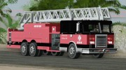 New Firetruck LA - LSFD Ladder 33 для GTA San Andreas миниатюра 2