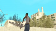 Хромовый миниган для GTA San Andreas миниатюра 3