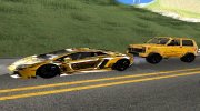 Lamborghini Aventador LP700-4 Gold Baku Luxury for GTA San Andreas miniature 4