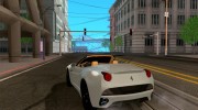 Ferrari California для GTA San Andreas миниатюра 3