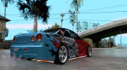 Nissan Skyline R34 Evil Empire для GTA San Andreas миниатюра 4