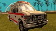 Ford E-350 San Francisco Ambulance для GTA San Andreas миниатюра 1