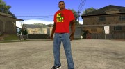 CJ в футболке (K Rose) для GTA San Andreas миниатюра 2