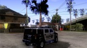 AMG H2 HUMMER SUV SAPD Police для GTA San Andreas миниатюра 4