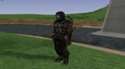 Член группировки Солнцевская бригада в научном комбинезоне из S.T.A.L.K.E.R para GTA San Andreas miniatura 2