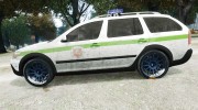 Lithuanian Police Skoda Octavia Scout [ELS] for GTA 4 miniature 2