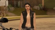 Biker Girl from GTA Online для GTA San Andreas миниатюра 3