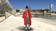 Girl in winter coat para GTA San Andreas miniatura 1