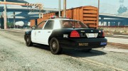 Police Crown Victoria Federal Signal Vector for GTA 5 miniature 2