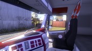 Красно-белый салон для Volvo для Euro Truck Simulator 2 миниатюра 1