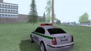 Skoda Superb POLICIA для GTA San Andreas миниатюра 2