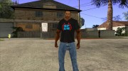 CJ в футболке (SFUR) для GTA San Andreas миниатюра 2