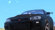Nissan Skyline GT-R(BNR34) Tuned для GTA San Andreas миниатюра 20