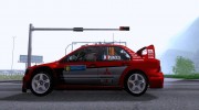 Mitsubishi Lancer Evolution VIII WRC для GTA San Andreas миниатюра 2