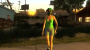 Female GTA Online Grove Style для GTA San Andreas миниатюра 6