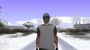 Skin GTA Online в серой маске for GTA San Andreas miniature 1