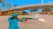AK-47 Dragons flame для GTA San Andreas миниатюра 3