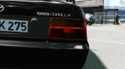Toyota Corolla 1.6 для GTA 4 миниатюра 13