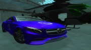 Mercedes-Benz S63 AMG Coupe v1 для GTA San Andreas миниатюра 15