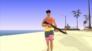 Skin GTA V Online в летней одежде для GTA San Andreas миниатюра 12