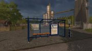 Автобусная остановка v 1.1 for Farming Simulator 2017 miniature 2