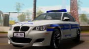 BMW M5 - Croatian Police Car for GTA San Andreas miniature 10