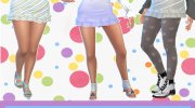 Cute Babydoll Skirts для Sims 4 миниатюра 3