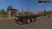Прицеп для брёвен с автозагрузкой for Farming Simulator 2017 miniature 1