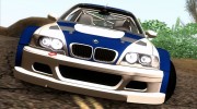 BMW M3 GTR E46 2004 для GTA San Andreas миниатюра 4
