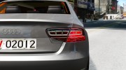 Audi A8 Limo для GTA 4 миниатюра 13