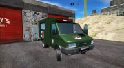 Zastava Rival Военная Скорая Помощь (Military Ambulance) para GTA San Andreas miniatura 1