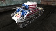 Шкурка для M4A3E8 Independence Day para World Of Tanks miniatura 1