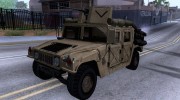 Hummer HMMWV w/mounted Cal.50 для GTA San Andreas миниатюра 1