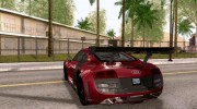 Audi R8 LMS v3.0 для GTA San Andreas миниатюра 3