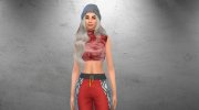 LMCS Tie Dye Printed Top for Sims 4 miniature 2