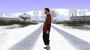 Skin GTA Online в красной футболке для GTA San Andreas миниатюра 4