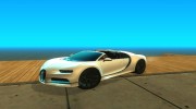 Bugatti Chiron Spyder 2017 для GTA San Andreas миниатюра 1