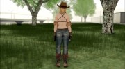 Dead Or ALive 5 Tina Cowgirl with Pants для GTA San Andreas миниатюра 4