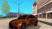 Mitsubishi Evo X Team Orange for GTA San Andreas miniature 1