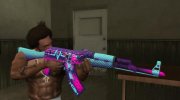 AK-47 Neon Rider из игры CS GO para GTA San Andreas miniatura 1