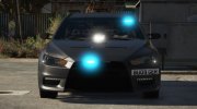 Mitsubishi Evo X Unmarked Police Car (Fictional) for GTA 5 miniature 2
