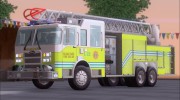 Pierce Arrow XT Miami Dade Fire Department Ladder 22 для GTA San Andreas миниатюра 1