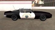 Pontiac Firebird 1970 California Highway Patrol для GTA San Andreas миниатюра 6