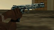 Blue Graffiti Desert Eagle for GTA San Andreas miniature 2