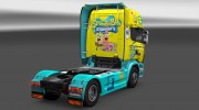 Скин Spongebob Scania R for Euro Truck Simulator 2 miniature 2