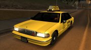 1992 Сhevrolet Yellow Cab Co Taxi Sa Style for GTA San Andreas miniature 2