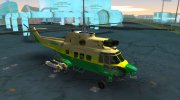 Los Angeles Sheriff Dept Super Puma para GTA Vice City miniatura 4