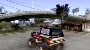 Chevrolet Blazer K5 Monster Skin 5 для GTA San Andreas миниатюра 3