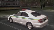 Toyota Camry 2004 Военная Полиция Украины для GTA San Andreas миниатюра 3