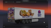 Скин Taco Bell для прицепа для Euro Truck Simulator 2 миниатюра 1